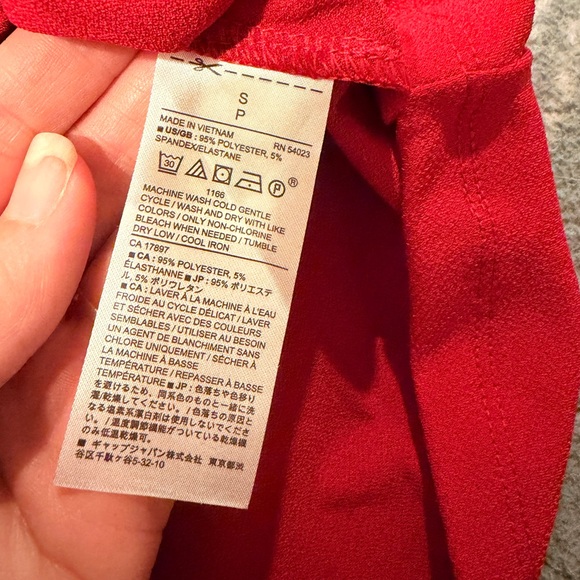 Banana Republic Vibrant Red Blouse - Picture 6 of 6